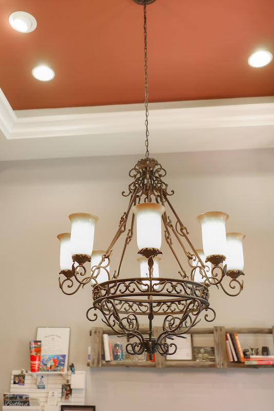 We loved the Wyatts Way lighting especially with all the chandelier detail.